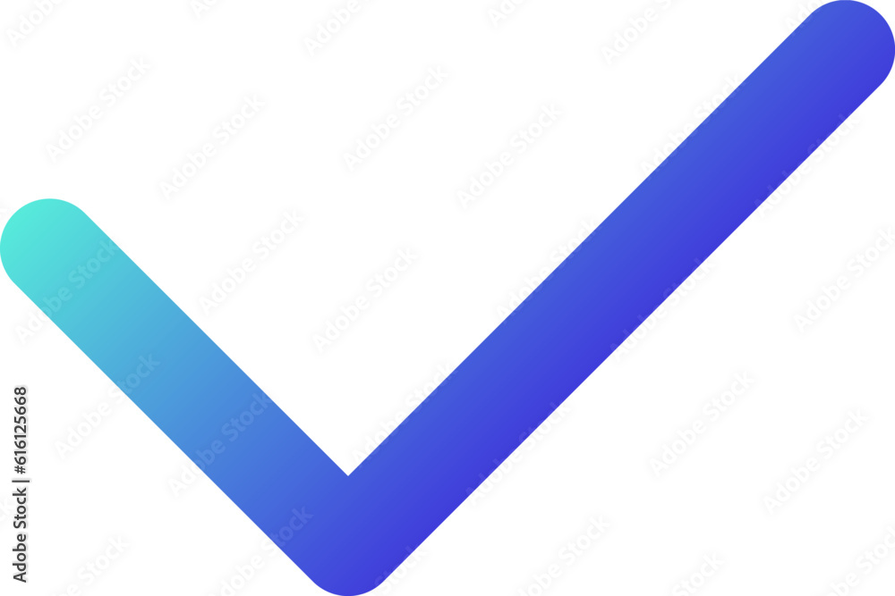 Checkmark pixel perfect gradient linear ui icon. Send message. Unread status. Online communication. Line color user interface symbol. Modern style pictogram. Vector isolated outline illustration Checkmark pixel perfect gradient linear ui icon. Send message. Unread status. Online communication. Line color user interface symbol. Modern style pictogram. Vector isolated outline illustration