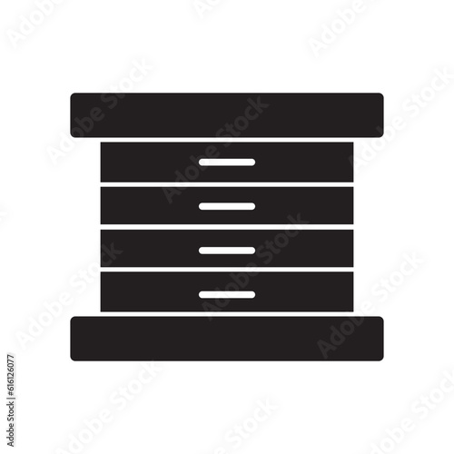 drawer icon vector
