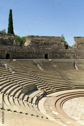 Merida (Spain). Tiers of the Roman Theater of Mérida.