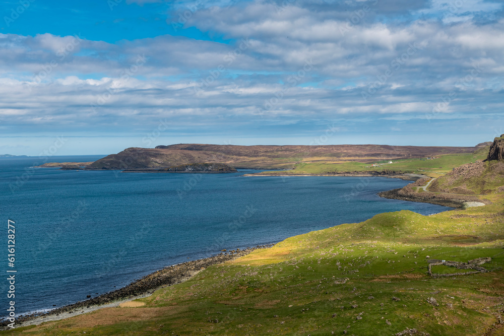 Stunning panorama, view of Scottish landscape, Highlands, Scotland, Isle of Sky