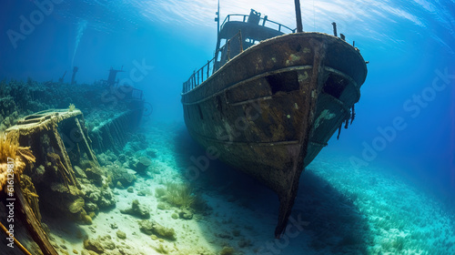 Breathtaking deep sea wreck © Absent Satu
