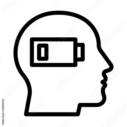 Exhausted Icon Design