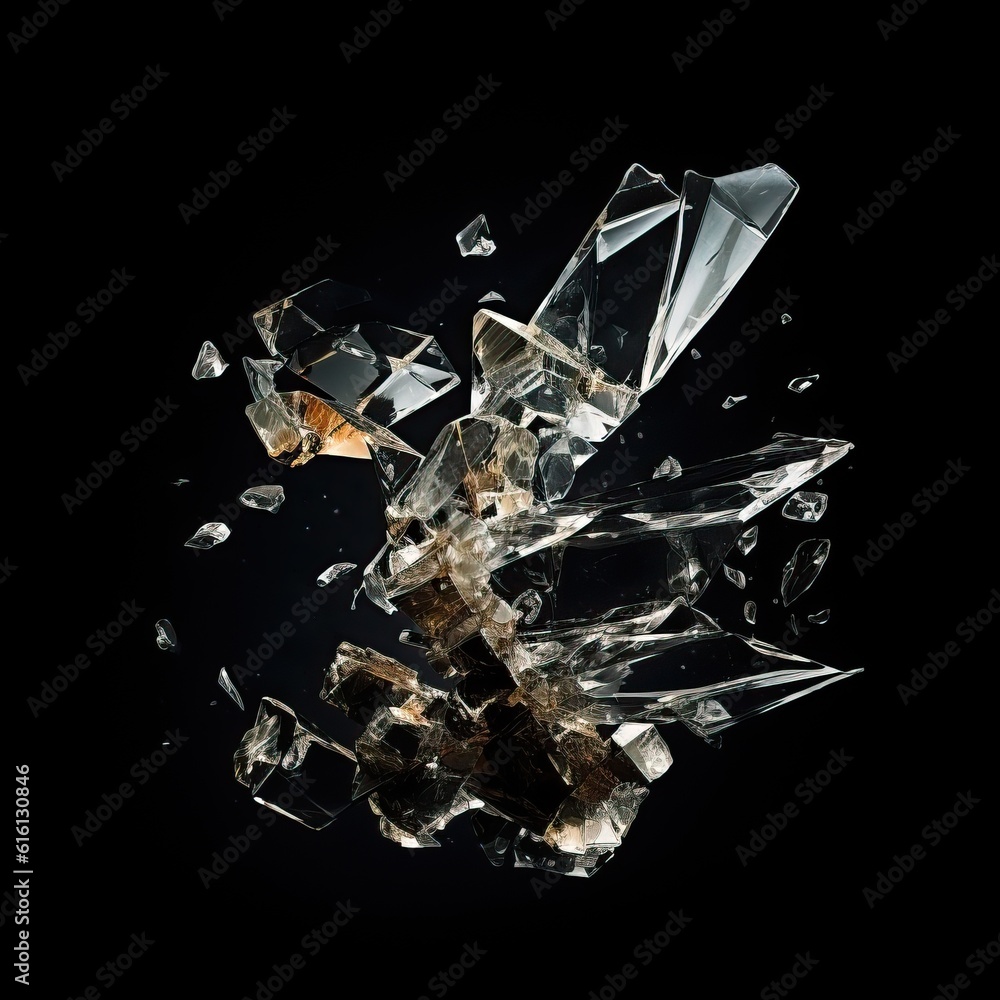 cracked glass object on black background, smashed glass texture, shards of broken glass on black wallpaper cracked glass object on black background, smashed glass texture, shards of broken glass on black wallpaper