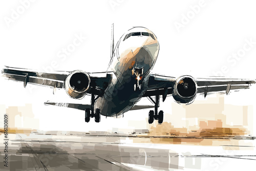 airplane in the airport