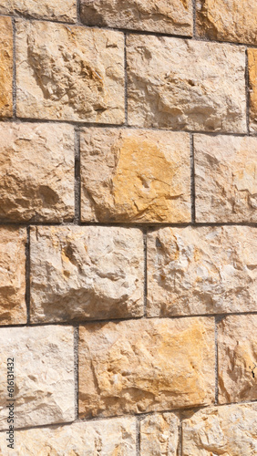 Muro de bloques de piedra