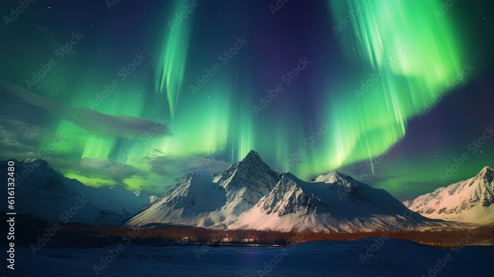 Majestic aurora borealis