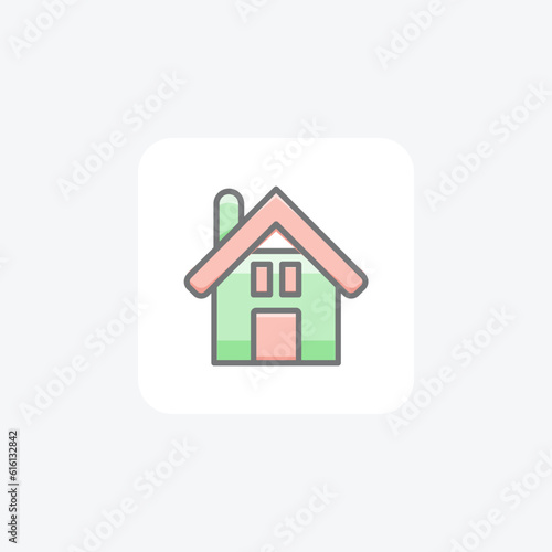 Wallpaper Mural Home Haven Flat Icon Abode 
 Torontodigital.ca