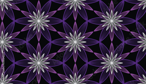 Geometric ethnic pattern seamless flower color. seamless pattern. Design for fabric,curtain,background,carpet,wallpaper,clothing,wrapping,Batik,mandalas,fabric,Vector illustration. pattern style.