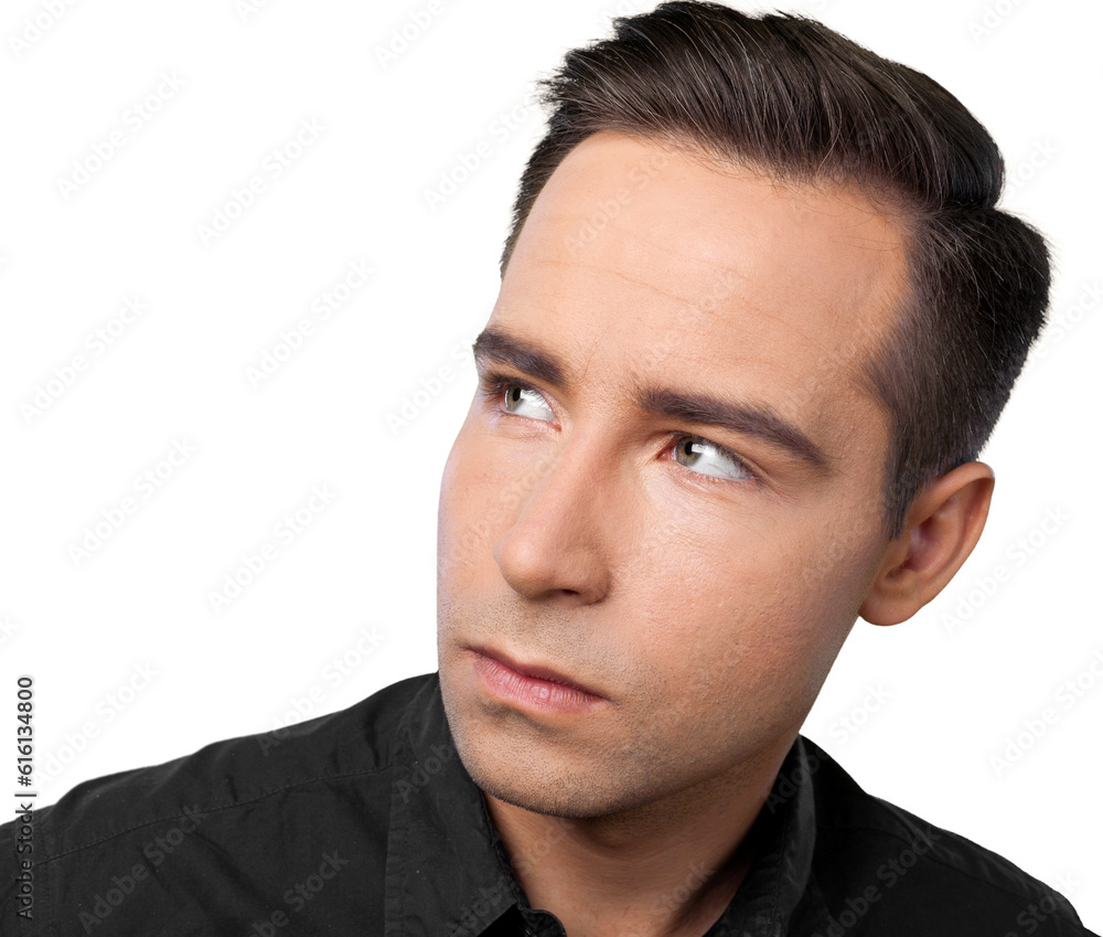 Obraz premium Portrait of a Serious Man