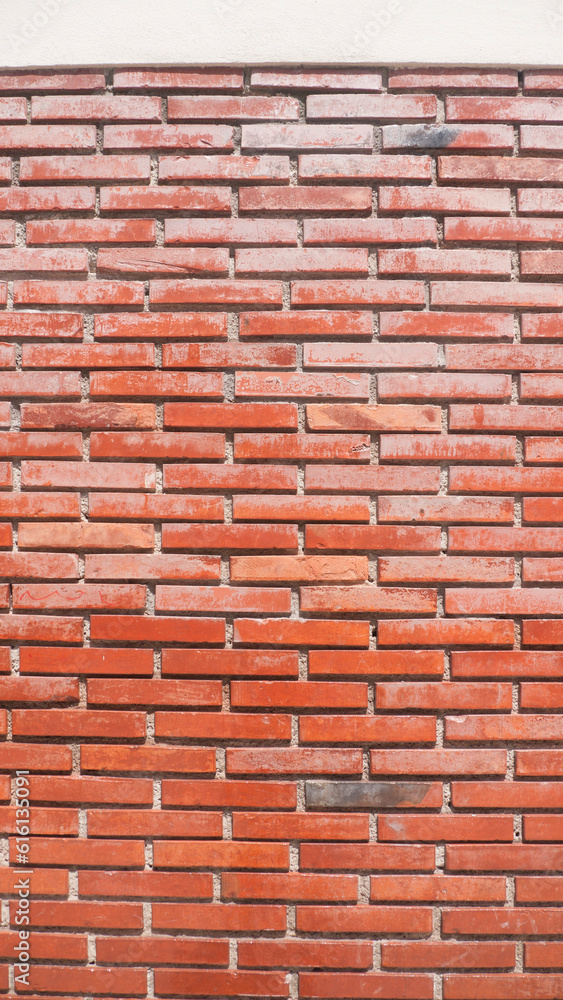 Pared de ladrillo rojo en edificio antiguo Pared de ladrillo rojo en edificio antiguo