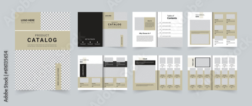 Modern Product catalog design template A4 size 12 Pages 