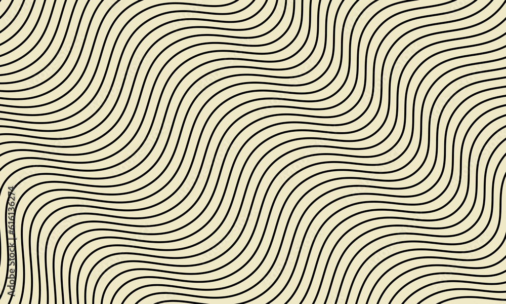 Seamless pattern with diagonal wavy stripes. Repeating background with waves ilustration on light background