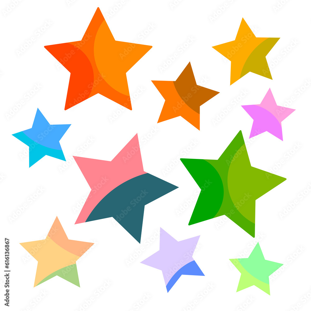 Colorful stars Colorful stars