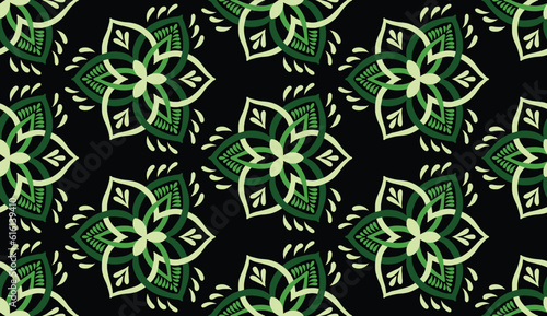 Geometric ethnic pattern seamless flower color. seamless pattern. Design for fabric,curtain,background,carpet,wallpaper,clothing,wrapping,Batik,mandalas,fabric,Vector illustration. pattern style.