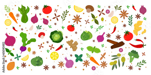Big bundle of vegetable element
