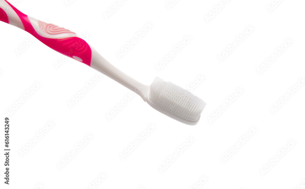 Toothbrush isolated on white background. Prevention of dental plaque and caries. Oral care. Dentistry concept. Fresh breath. Toothbrush isolated on white background. Prevention of dental plaque and caries. Oral care. Dentistry concept. Fresh breath.
