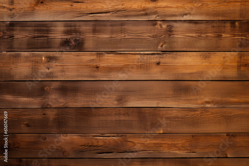 Old Brown wood plank background. Generative AI