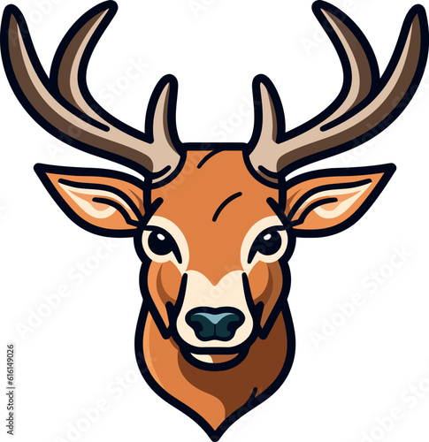 dear head vector illustration