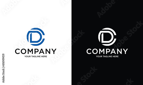 initial letter dc logo design