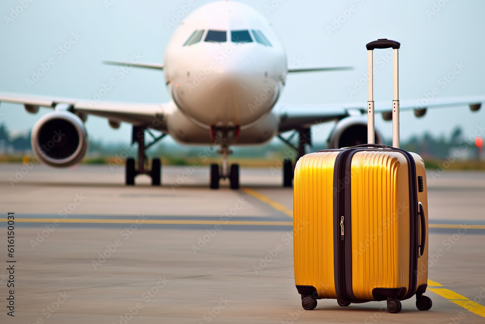 AI aircraft take off or arrived on the airport runway AI aircraft take off or arrived on the airport runway