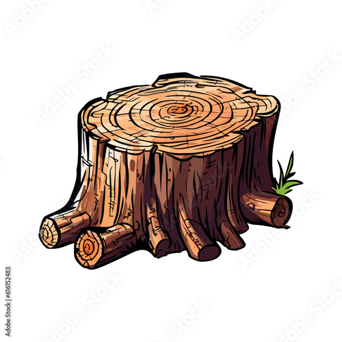 Tree trunk illustration
