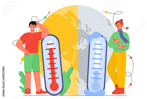 People with unstable weather temperature