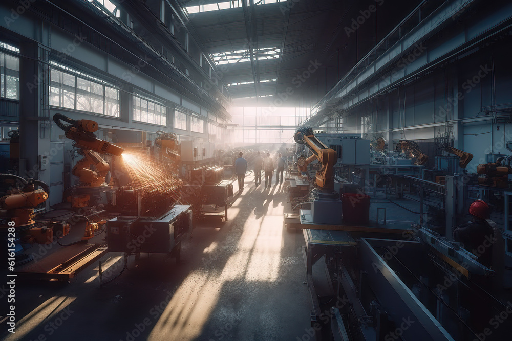 AI -generated factory assembly wiring AI -generated factory assembly wiring