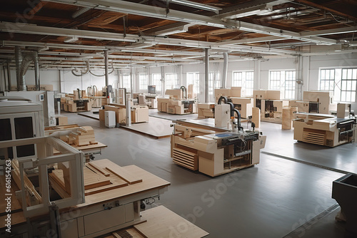 Wallpaper Mural AI -generated factory assembly wiring Torontodigital.ca