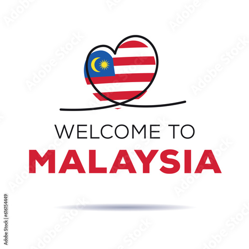 Welcome to Malaysia, Vector Illustration.