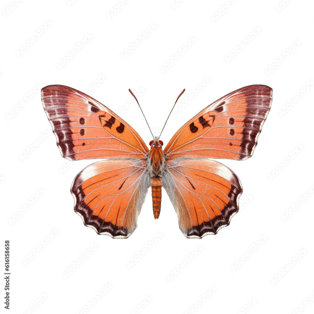 Scarce copper butterfly - Lycaena virgaureae. Transparent PNG. Generative AI Scarce copper butterfly - Lycaena virgaureae. Transparent PNG. Generative AI