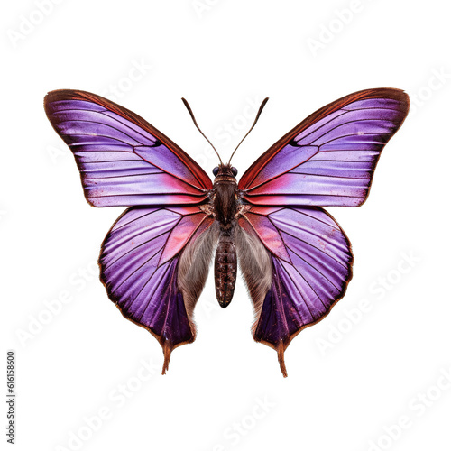 Purple hairstreak butterfly -  Neozephyrus quercus. Transparent PNG. Generative AI photo