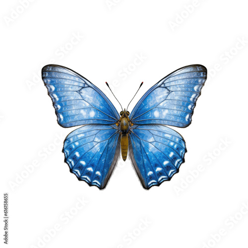 Short-tailed blue butterfly - Cupido argiades. Transparent PNG. Generative AI