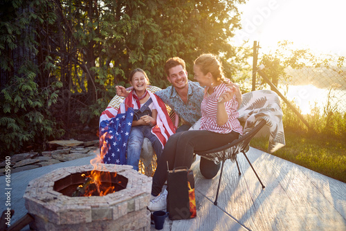 Sweet Memories and Star-Spangled Smiles: A Family's Marshmallow Roasting Adventure in the Backyard