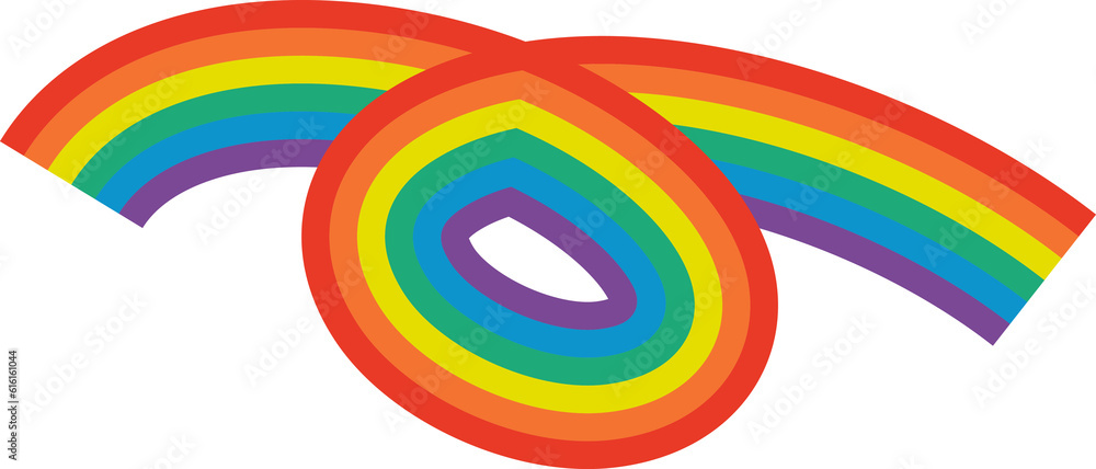 Obraz premium Rainbow brush stroke, rainbow color pattern, colors of the LGBT pride community.