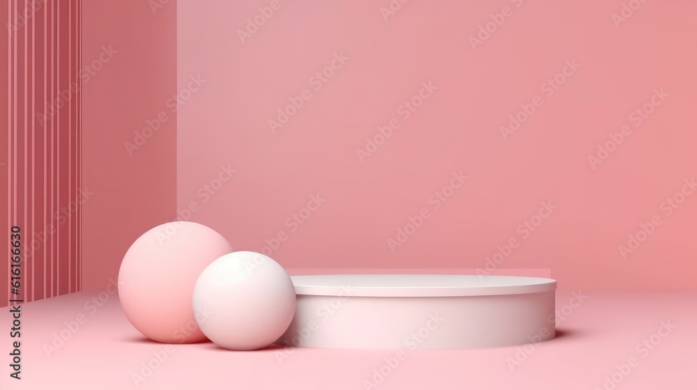 Fototapeta premium Empty Space Podium Product Display