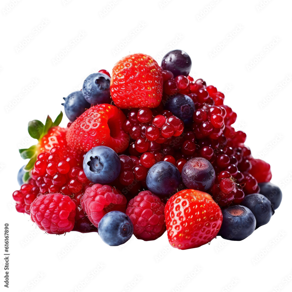 Berries on white background Berries on white background