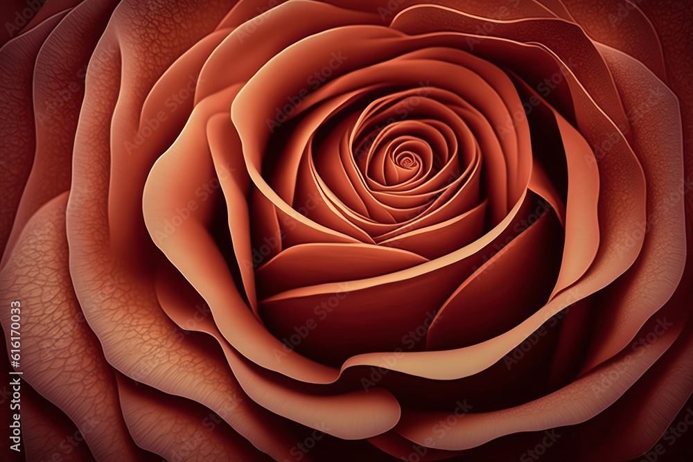 Rose flower background. Beautiful red Rose close up. Generative AI Rose flower background. Beautiful red Rose close up. Generative AI