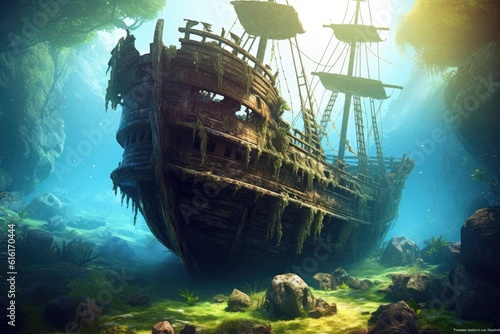 Sunken Pirate Ship