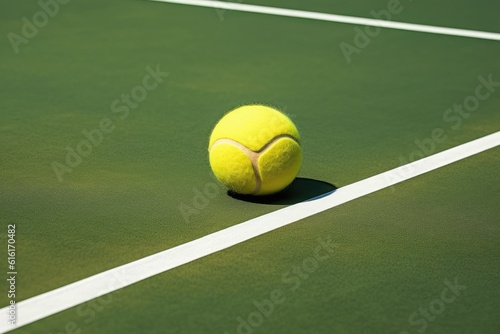 Tennis Ball on Court © Exotic Escape