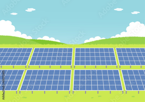太陽光発電のイメージイラスト_1
