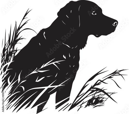 Hunting logo, hunting dog, Vector Illustration, SVG