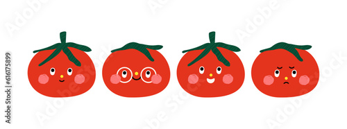 tomato character design hand drawing