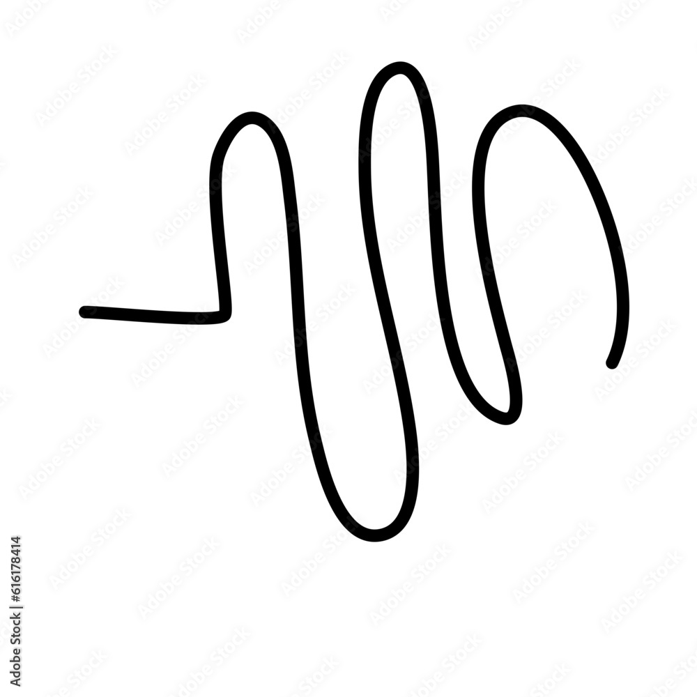 Squiggly Line Element Decoration Squiggly Line Element Decoration