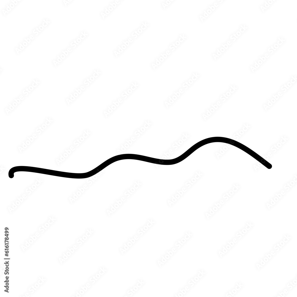 Squiggly Line Element Decoration