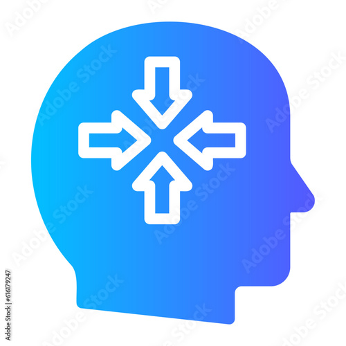 thoughts gradient icon