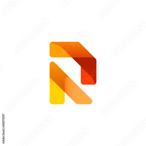 Free Download Bright alphabet origami font, for your logo design logo, multi-colored letter r, vector illustration 10EPS - GFXLoad
