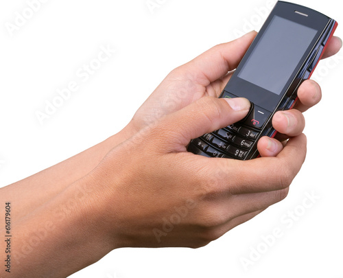 Person using a mobile phone