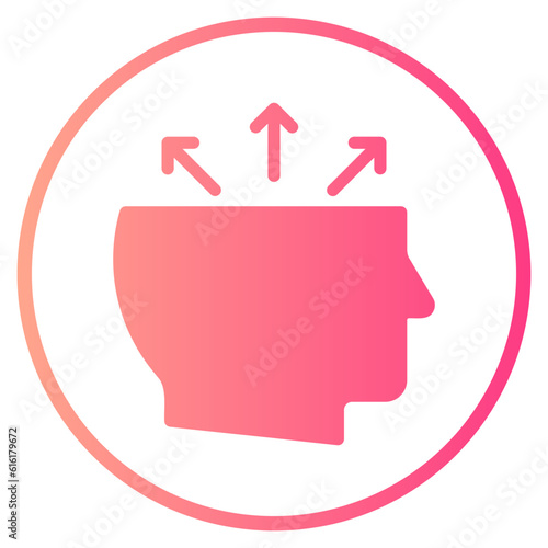 no focus gradient icon