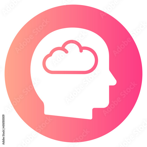 day dreaming gradient icon