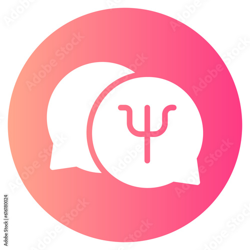 psychology gradient icon